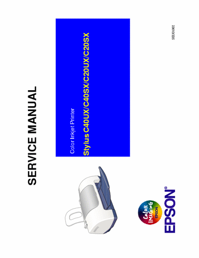 Epson Stylus C40UX, C40SX, C20UX, C20SX Service Manual Color Inkjet Printer - (7.980Kb) Part 1/3 - pag. 125